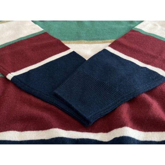 NWT J.Crew 100% Cashmere Crewneck Sweater Stripe BI838 Mens Size Medium M $168 - Picture 7 of 11